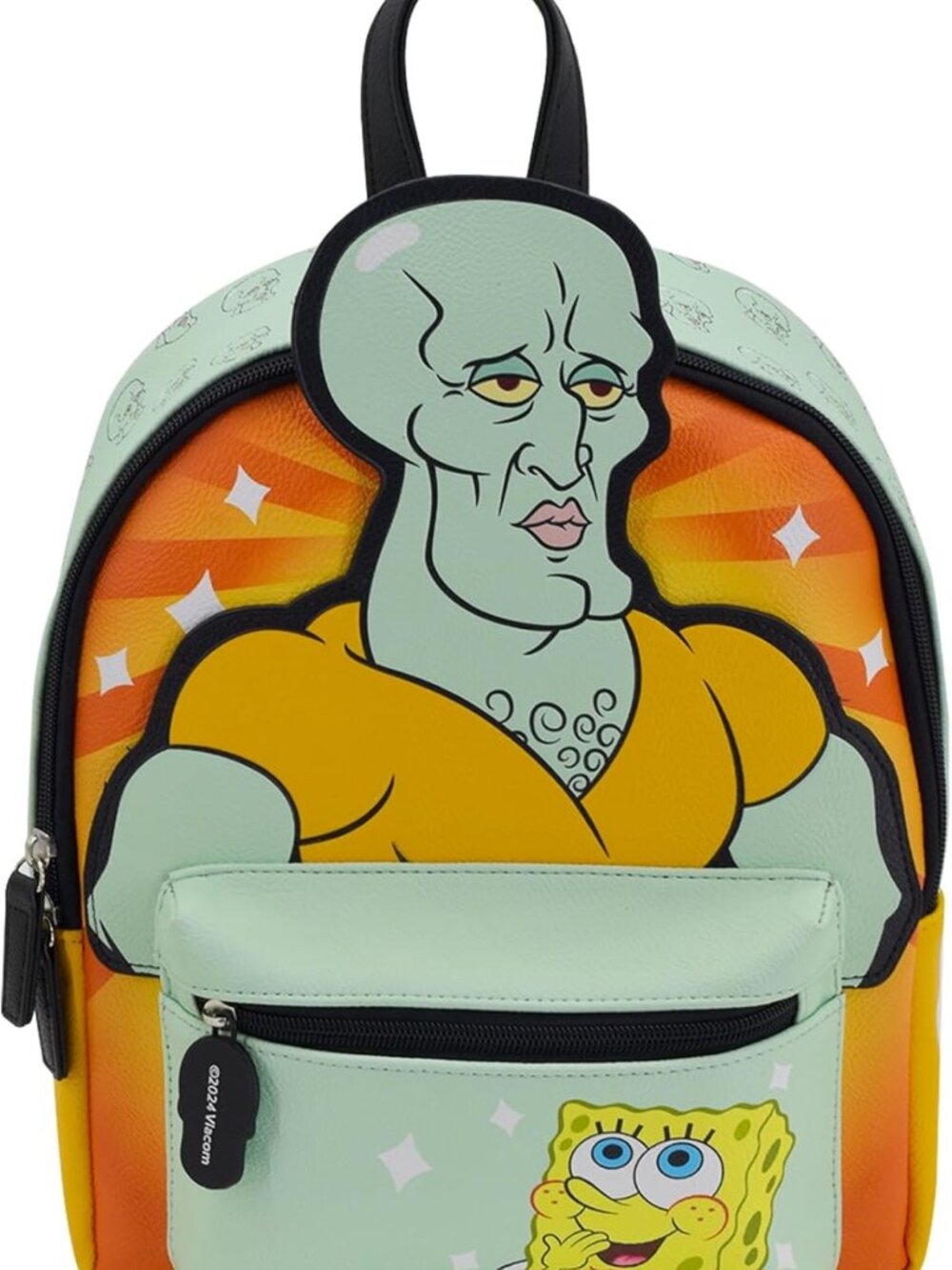 SpongeBob SquarePants Mini Backpack - Fun 11-Inch Kids Bag, Multi-Color Design